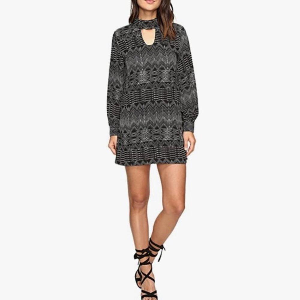 Lucy Love Dark Star Black and White Dress Small